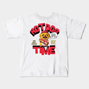 Dog and Hot dog 7109 Kids T-Shirt